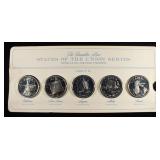 FRANKLIN MINT STATES OF UNION SERIES SILVER PROOFS