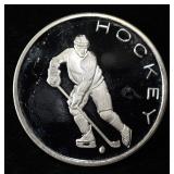HOCKEY 1 OZ .999 SILVER ROUND