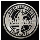 VOLLEYBALL 1 OZ .999 SILVER ROUND