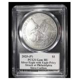 2025(P) AMERICAN SILVER EAGLE PCGS GEM BU