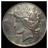 1927-D PEACE DOLLAR AU/BU