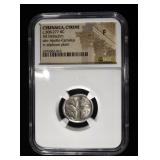 c.308-277 BC AR DIDRACHM  NGC F