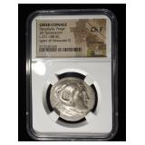 c.221-188 BC PAMPHYLIA, PERGE NGC CH F COUNTERMARK