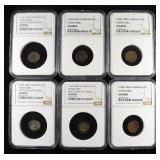 (6) 1600-1860 CAMBODIA 2PE HAMZA BIRD NGC GENUINE