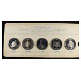 FRANKLIN MINT STATES OF UNION SERIES SILVER PROOFS