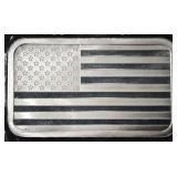 FLAG 5 OZ .999 SILVER BAR