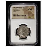 AD 251-253 TREB. GALLUS BI TETRADRACHM NGC CH XF