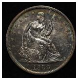 1859-O SEATED LIBERTY HALF DOLLAR CH BU