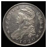 1820 BUST HALF DOLLAR CH AU