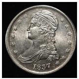 1837 BUST HALF DOLLAR BU