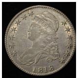 1818 BUST HALF DOLLAR CH AU