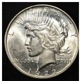 1922-D PEACE DOLLAR BU