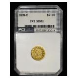 1839-C CLASSIC HEAD $2.5 GOLD PCI BU