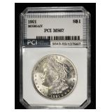 1921 MORGAN DOLLAR PCI SUPERB GEM BU