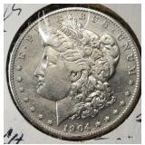 1904-S MORGAN DOLLAR CH AU