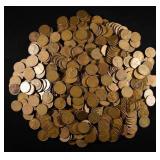 (500) WHEAT CENTS: MIXED DATES