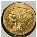 1928 $2.5 INDIAN GOLD CH BU