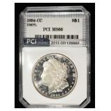 1884-CC MORGAN DOLLAR PCI SUPERB GEM BU DMPL