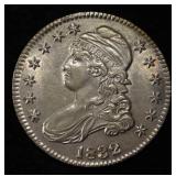 1832 CAPPED BUST HALF DOLLAR UNC