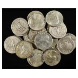 (20) WASHINGTON QUARTERS 90% SILVER
