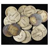 (20) STANDING LIBERTY QUARTERS