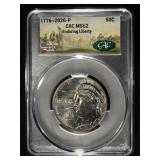 1776-2026-P 50C ENDURING LIBERTY CAC MS62