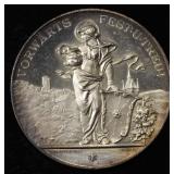 1896 SWISS SHOOTING MEDAL AARGAUIS BADEN SILVER