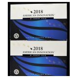 (2) 2018 AMERICAN INNOVATION $1 PROOF COINS