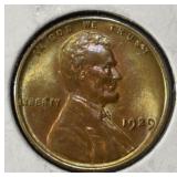 1929 WHEAT CENT GEM UNC