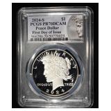 2024-S PEACE DOLLAR PCGS PR70DCAM FDI