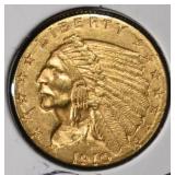 1910 $2.50 INDIAN GOLD CH BU