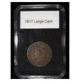 1817 CORONET HEAD LARGE CENT