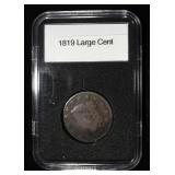 1819 CORONET HEAD LARGE CENT