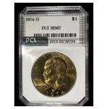 1974-D EISENHOWER DOLLAR PCI SUPERB GEM BU