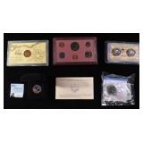 (5) COIN SETS AND PLAQUES