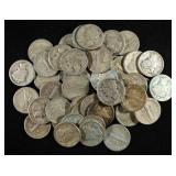 (50) MERCURY DIMES