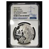 2016-P $1 COMMEM MARK TWAIN NGC PF70 ULTRA CAMEO
