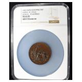 1895 SWISS SHOOTING FEST GENEVA NGC MS-66 BN