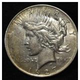 1927-D PEACE DOLLAR AU