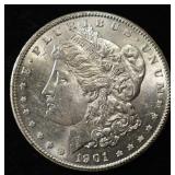 1901-S MORGAN DOLLAR AU/BU