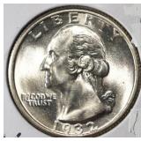 1932 WASHINGTON QUARTER VERY CHOICE BU