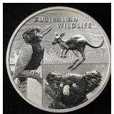 2024 2 OZ .999 SILVER $2 AUSTRALIA WILDLIFE ROUND