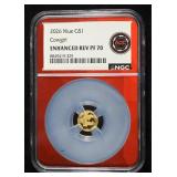 2026 $1 NIUE GOLD COWGIRL NGC ENHANCED REV PF70