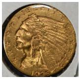 1926 $2.5 INDIAN GOLD CH BU