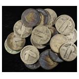 (20) STANDING LIBERTY QUARTERS