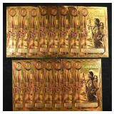 (15) $1/2 GOLDBACKS 1/2000TH TROY OZ 24K GOLD