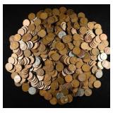 (500) 40'S & 50'S WHEAT CENTS