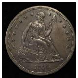 1840 SEATED DOLLAR BU