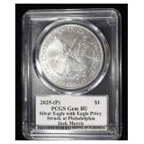 2025(P) AMERICAN SILVER EAGLE PCGS GEM BU
