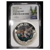 2023 COOK ISLANDS SILVER BARN OWL NGC PF70 UCAM